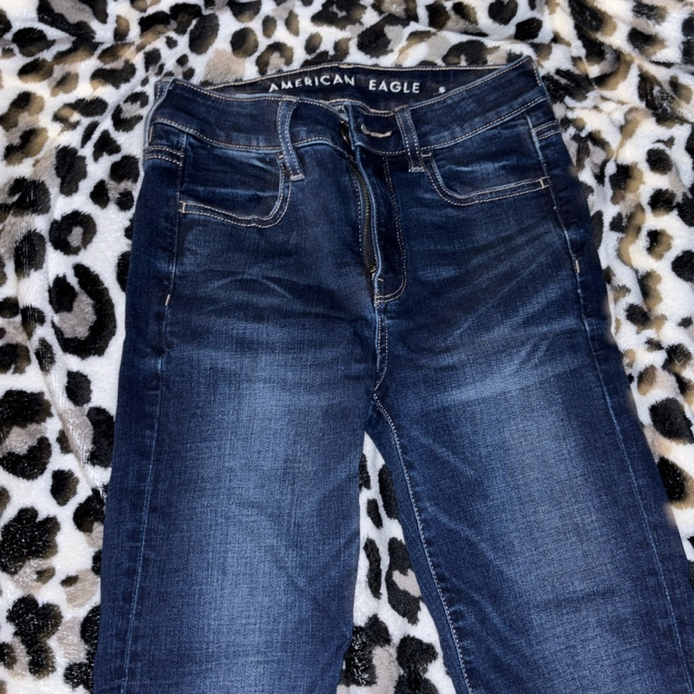 American Eagle Outfitters Dark Wash High-Rise Jeggings
